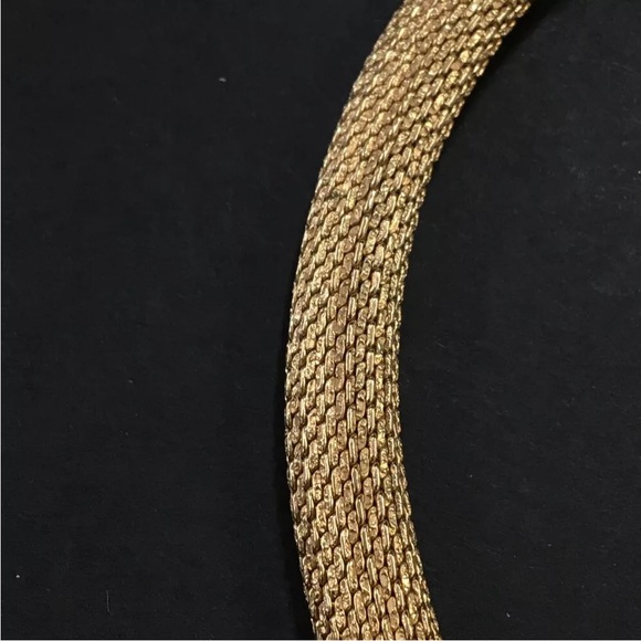 Christian Dior Enamel Rhinestone Gold Tone Necklace - Picture 4 of 8